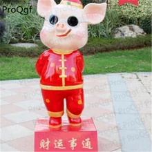 Ngryise 1 шт. FRP Pig Новогодняя статуя ресторана сада