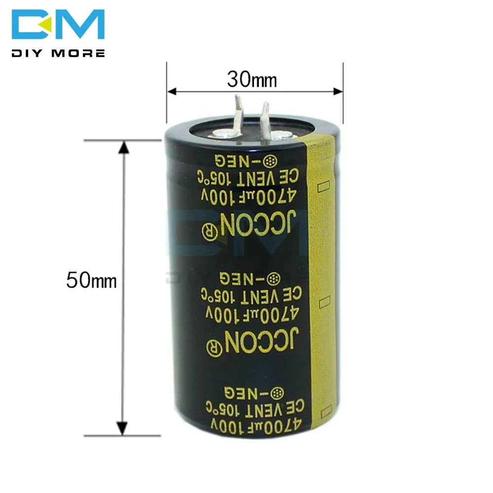 100 V 4700 мкФ 30X50 мм 30x50 Алюминий электролитический конденсатор высокой частоты низкий импеданс через отверстие конденсатор 30*50 мм diymore