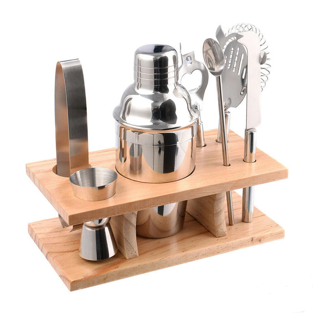 

Stainless Steel Cocktail Shaker Mixer Drink Bartender MartiniTool Bar Set Kit