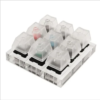 

Mechanical Keyboard clear keycap 9 key cap mechanical keyoard switches black/red/blueSampler Tester Kit for Cherry MX Kailh