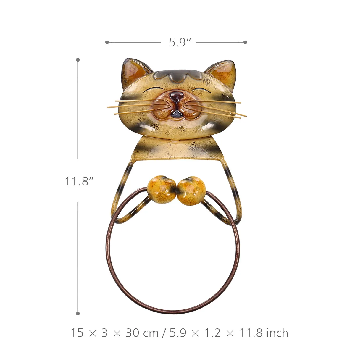 Кошка кольцо для полотенец Держатель сверхпрочный Железный ванная комната вешалка держатель для полотенец милые животные вешалка держатель для полотенец аксессуары для ванной комнаты