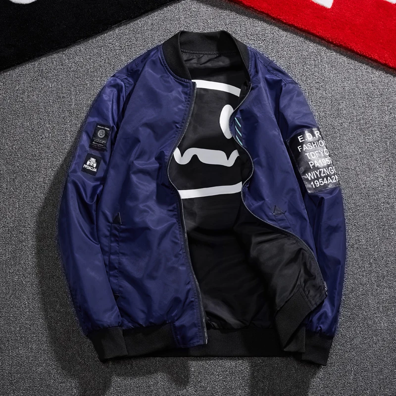 

2019 Jacket Men Bomber Baseball Coat Spring Autumn Casual Slim Windbreaker Flight Jacket Men Jaqueta Masculina Thin Hip Hop Coat