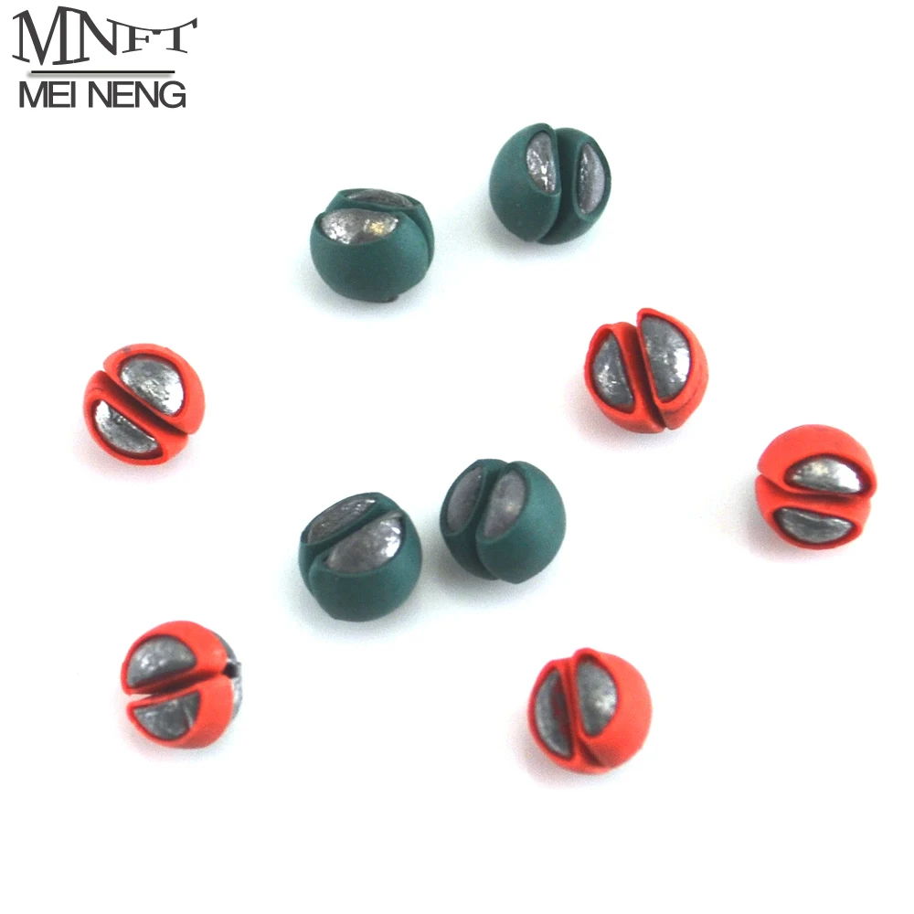 MNFT 100PCS/LOT 6 Different Weight Size Premium Rubber Coated Split