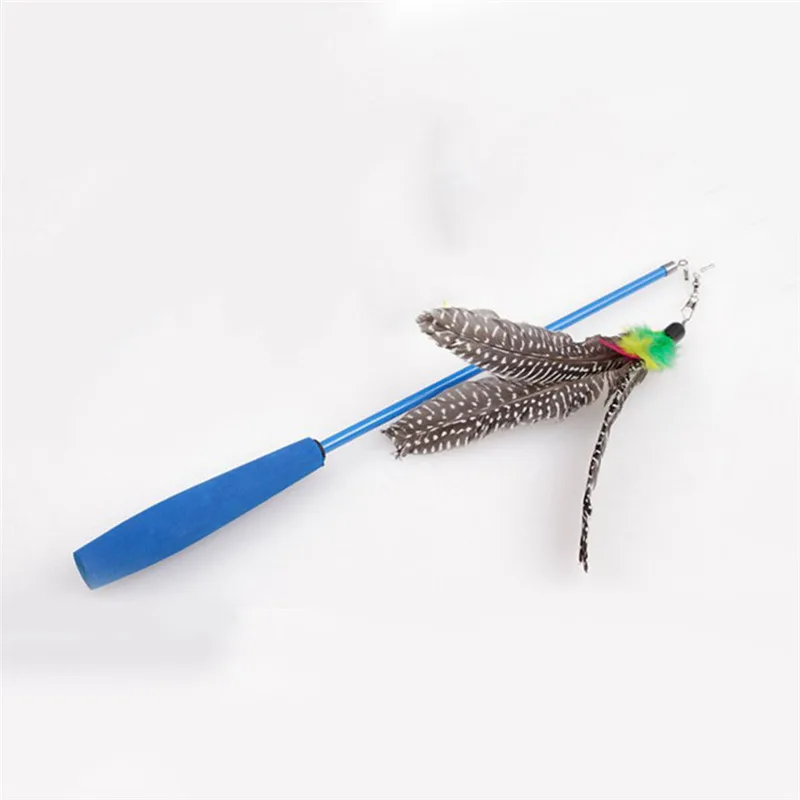 Tease Cat Sticks Three Sections Stretchable Fishing Rods Cats Trainning