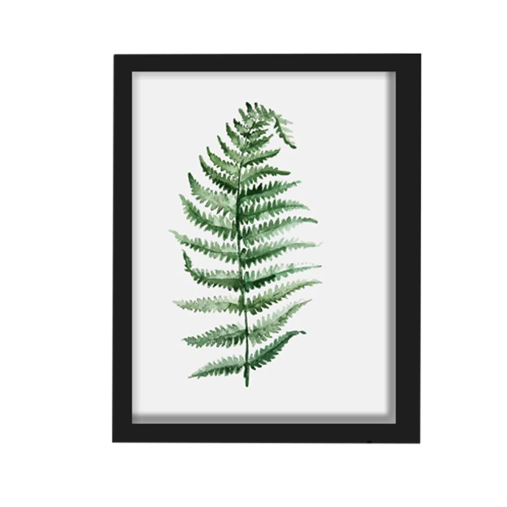 

New Fashion Watercolor Tropical Plant Leaves Canvas Art Print Poster Nordic Green Plant Leaf Wall Pictures For Home Decor