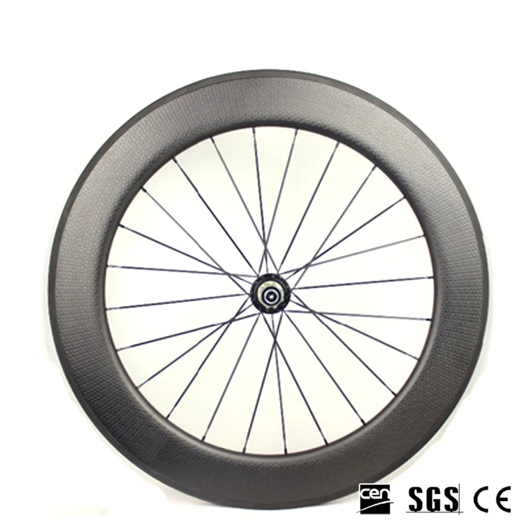 Carbon Road Bicycle Rims Dimple 700C Front 58mm Rear 80mm Dimpled Clincher Wheelset with UD Matte Basalt Brake Surface