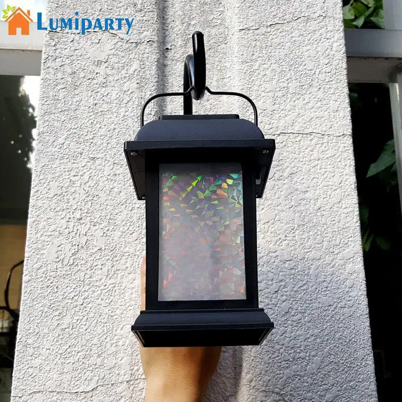 

Adeeing Waterproof Solar Powered Landscape Lamp with 7Colors 3D Fireworks Effect Night Light Wall Lamp