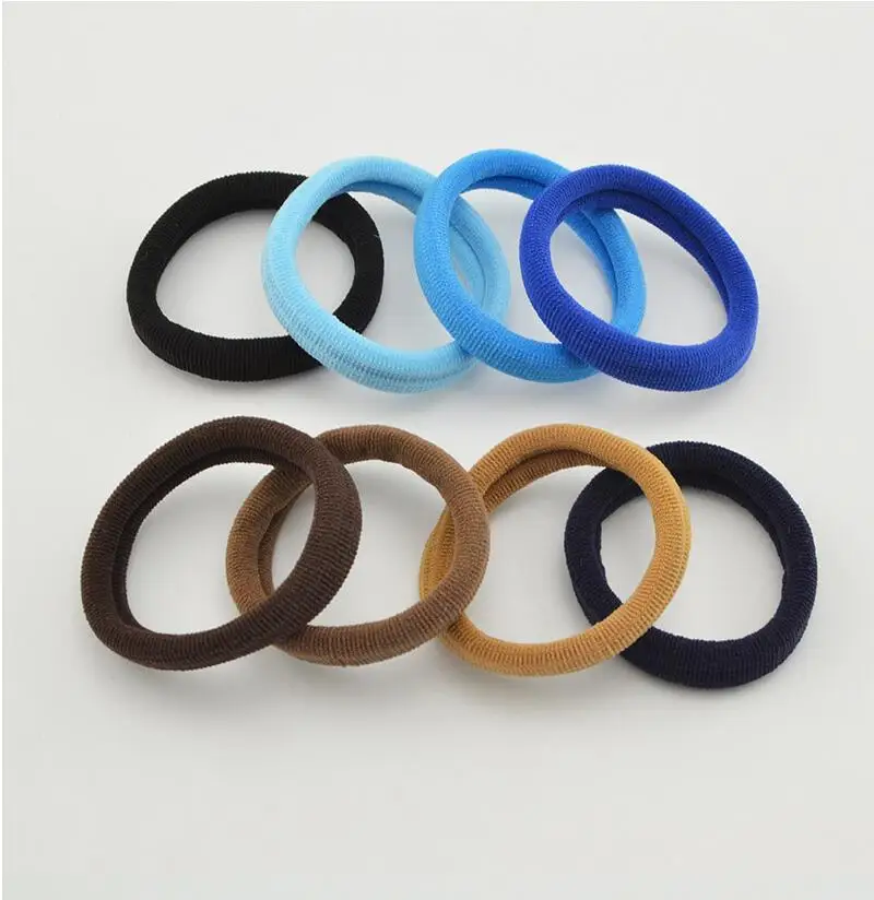 

8 PCS 5 Cm Mix Color Rubber Band Gum Hair Black Hair Bands Coffee Blue Hair Holders High Elastic Hair Accessories For Women Girl