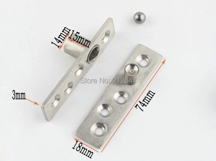 74mm x 18mm Hardware Stainless Steel 360 Degree Door Pivot Hinge A