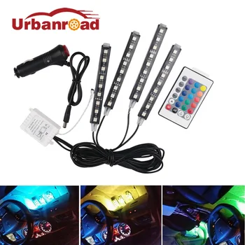 

12v car rgb led strip light atmosphere wireless remote atmosphere lamps car interior light with remote interior floor 12V Auto