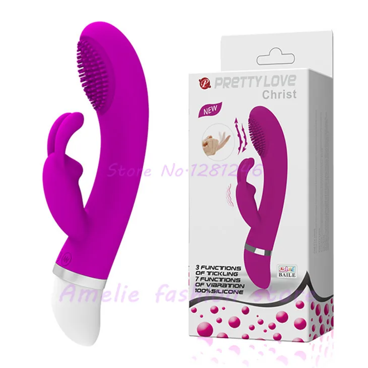 Pretty Love Clitoris Stimulator Vibrator 7 Speed Vibration & 3 Speed Waving G Spot Vibrators Sex Toys For Women Rabbit Vibrator