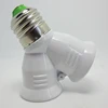Portalámparas 2 en 1, soporte doble para lámpara, doble 2X E27, Base de enchufe extensible, divisor, lámpara de luz halógena, adaptador de contacto de cobre ► Foto 1/6