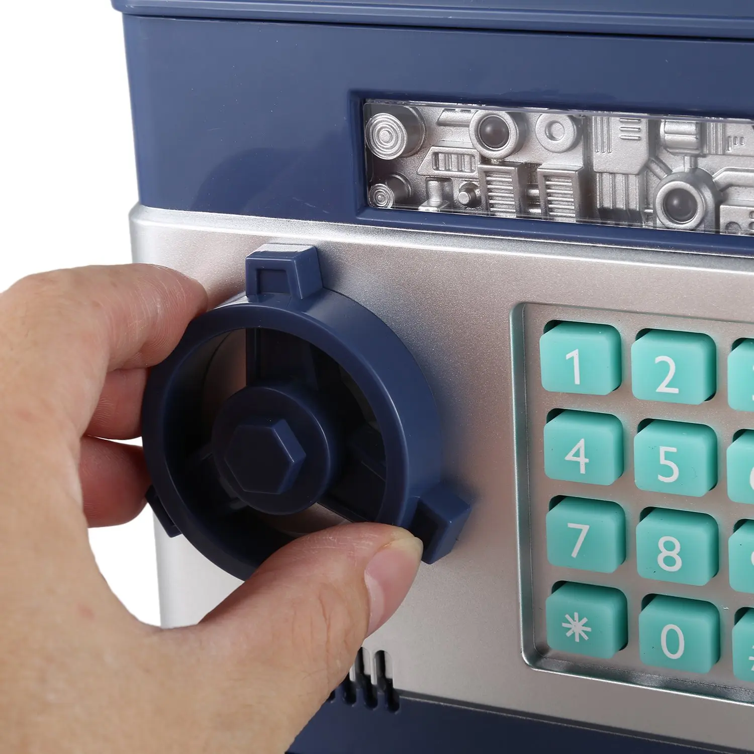 Электронный пароль ATM коробка для хранения Контейнер органайзер для наличных монет сохранение горшок автоматический сейф копилка депозит подарок для детей