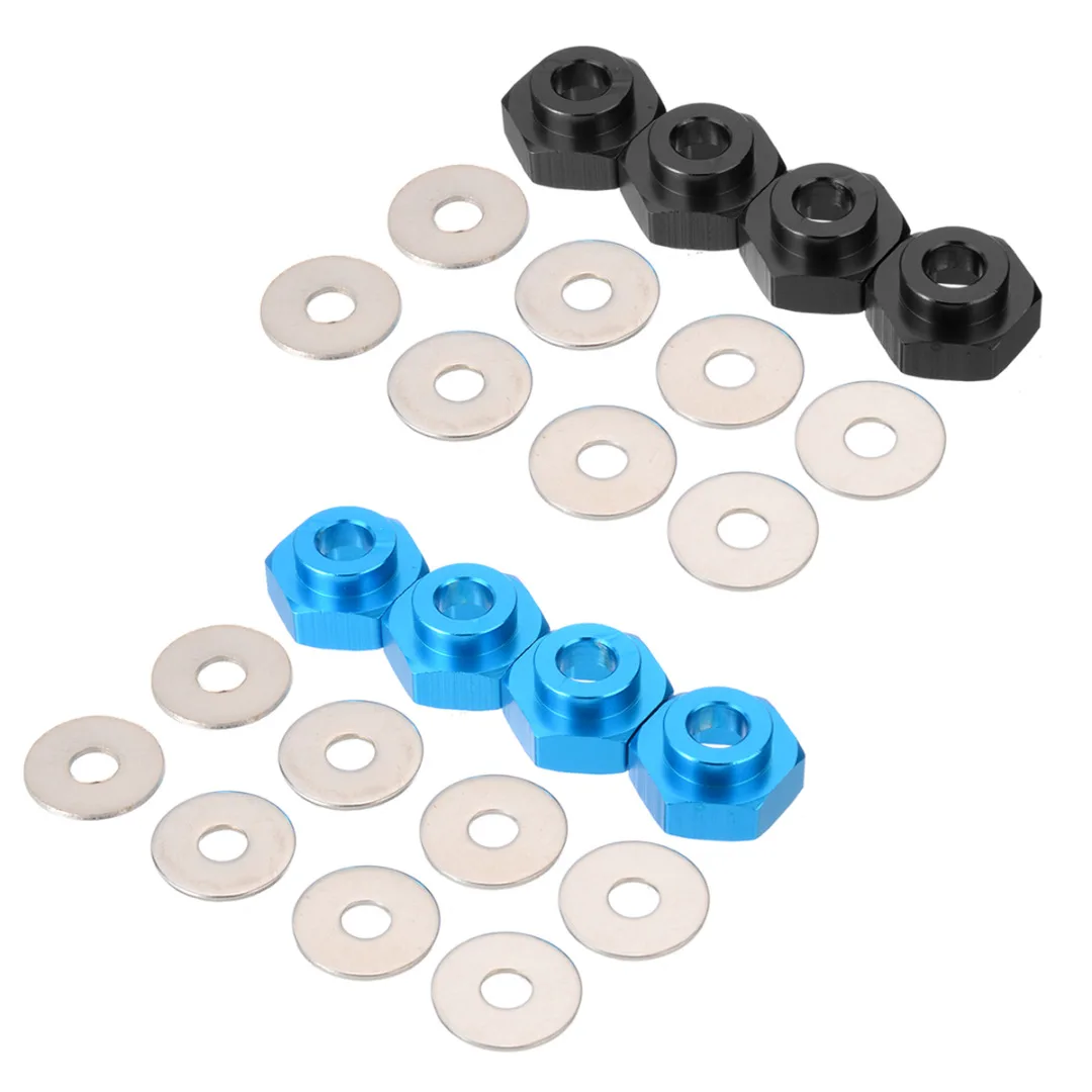 4Pcs/Set 12mm To 17mm Hex Wheel Adapter Extension 5mm For 1/10 1/8 RC Car Wheel Hex