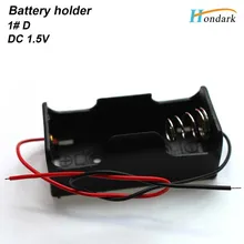 1XLR20 1XD размер батареи оболочки 1,5 В батарея держатель коробка для батареек ячеек с 6 ''UL1007 провода, 100 шт./лот