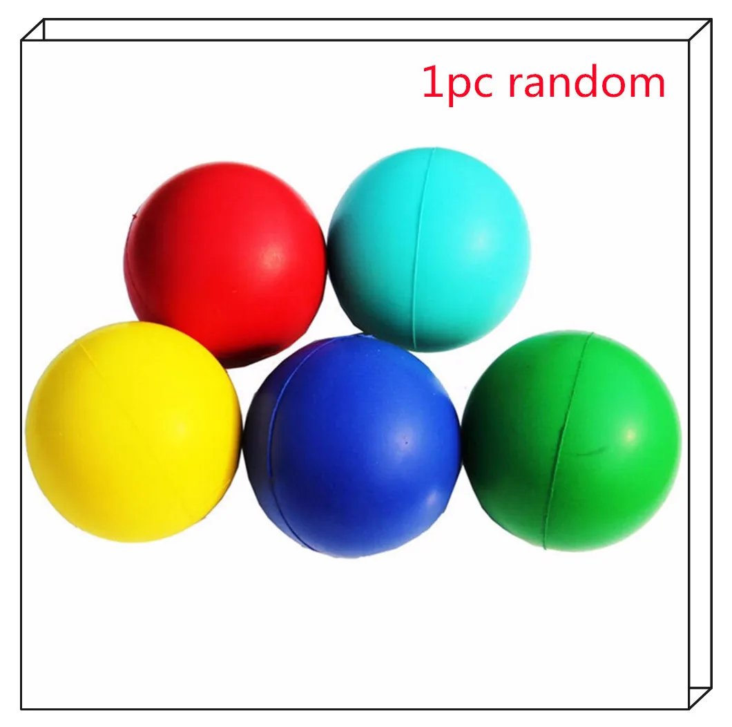 1Pc 7cm Stress Fidget Hand Wrist Braces Relief Squeeze Foam Balls Kids Toy Reusable Supports Color Random