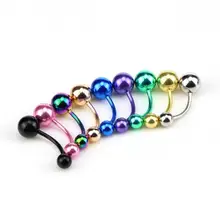 Кольца для носа из нержавеющей стали, 9 цветов, губы пупка для бровей и ушей, перегородка, хрящевой пирсинг, ювелирные изделия для тела, сексуальные стержни, Ушные Кольца