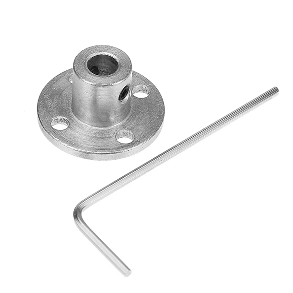 

5mm Flange Shaft Coupling Optical Axis Support Fixed Seat Steel Rigid Flange Plate Shaft Connector New
