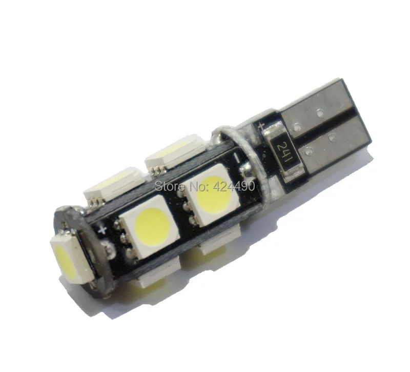 2 шт./лот T10 9 smd 5050 led Canbus Error Free светодиодные лампы для автомобиля W5W 194 9SMD лампочки без ошибок OBC Белый/Синий