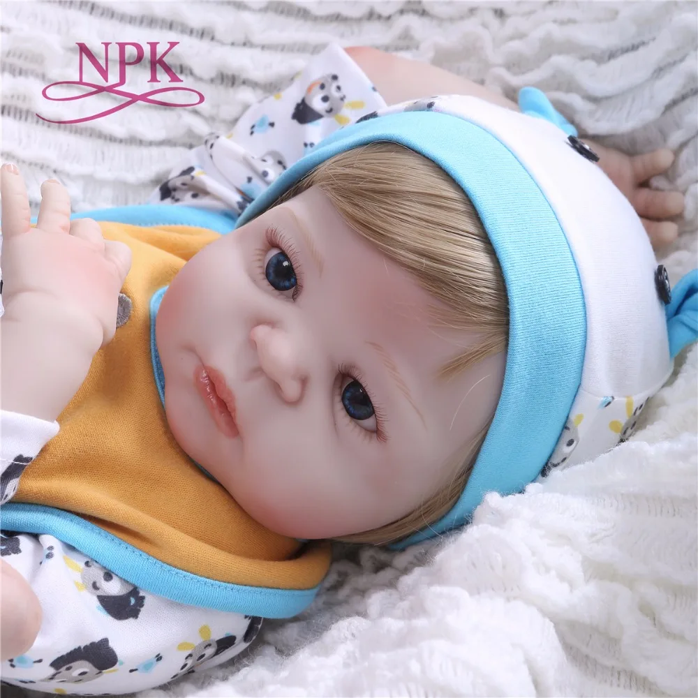 57 см NPK Boneca Reborn blue little rhino винил Baby Doll игрушки реалистичные дети день рождения