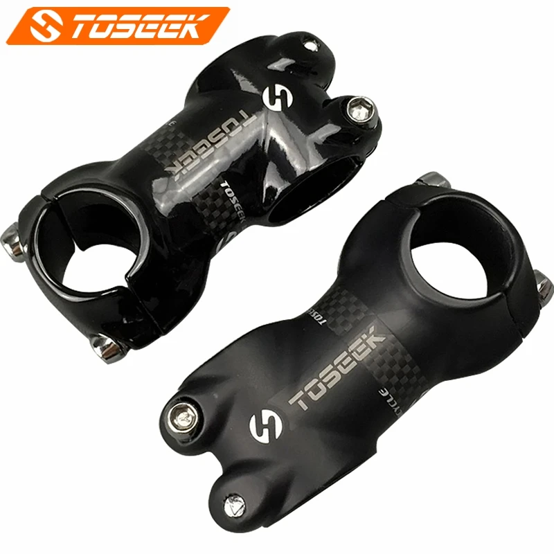 TOSEEK 3K Carbon Gloss Mountain MTB TT Bike 6//17° Stem Bicycle Handlebar Stems
