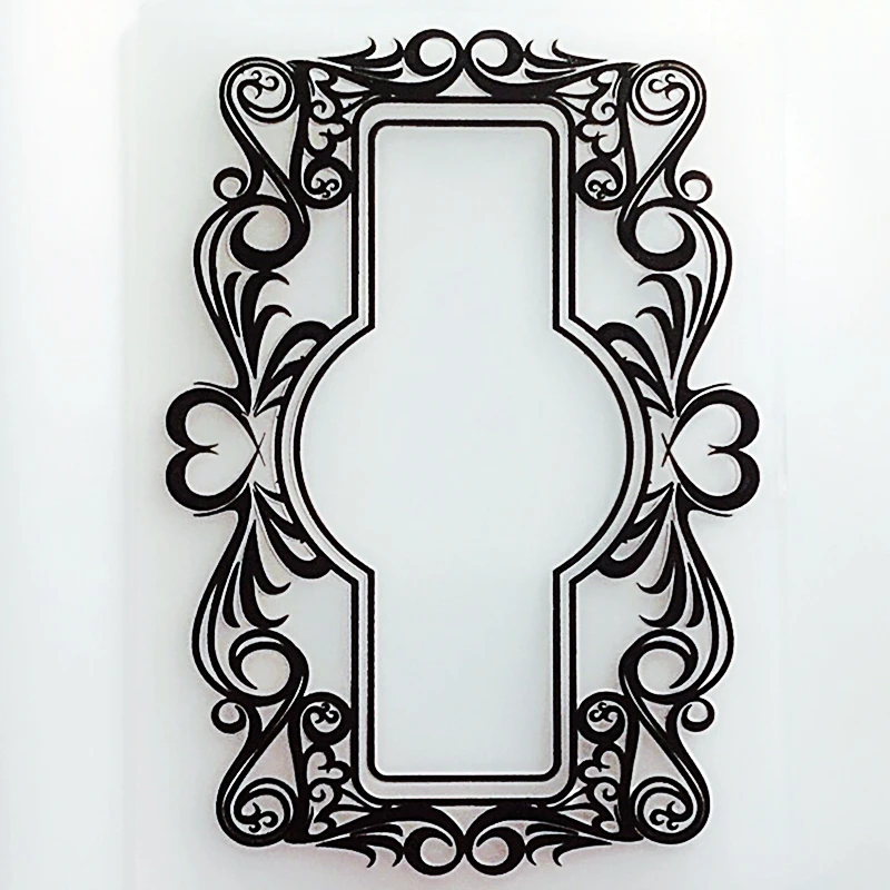 

YLEF082 Frame Plastic Embossing Folder For Scrapbook Stencils DIY Photo Album Cards Paper Making Decoration Scrapbooking Tools