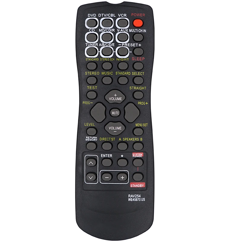 Пульт дистанционного управления для Yamaha AV RX-V390 RX-V359 V459 V496 HTR5240 HTR5250 RAV254 RAV22 RX-V350 RX-459