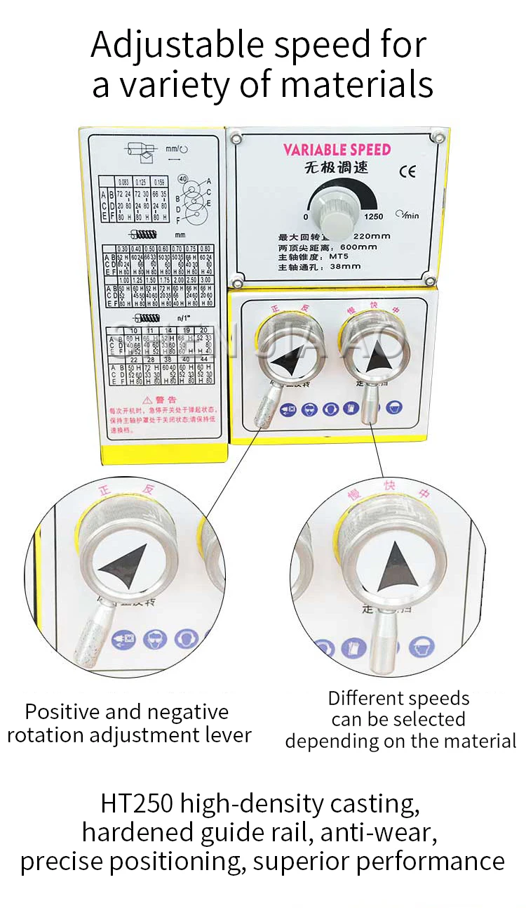HMT-600A токарный станок для обработки металла механический многофункциональный токарный станок 220 В деревообрабатывающий обычный микро-станок 1 шт