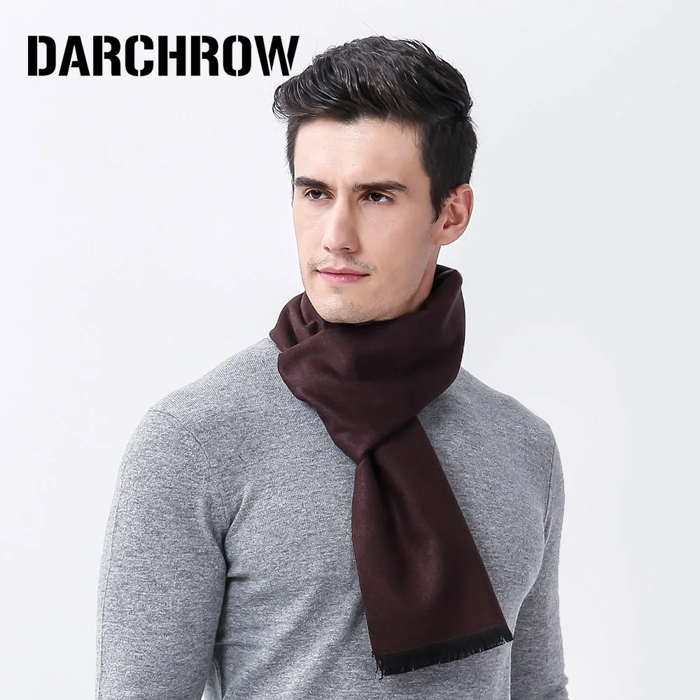 DARCHROW New Fashion Designer Men Classic Cashmere Scarf Winter Soft