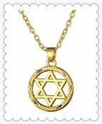 Dawapara иудейские менораи 7 веток Звезда Давида и jerusсала металлический Шарм Кулон ожерелье ювелирные изделия