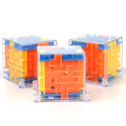 4 см 4,5 см 3D Cube игрушка головоломки лабиринта весело мозга игры баланс Ранние развивающие игрушки для Для детей обучения подарок цвет