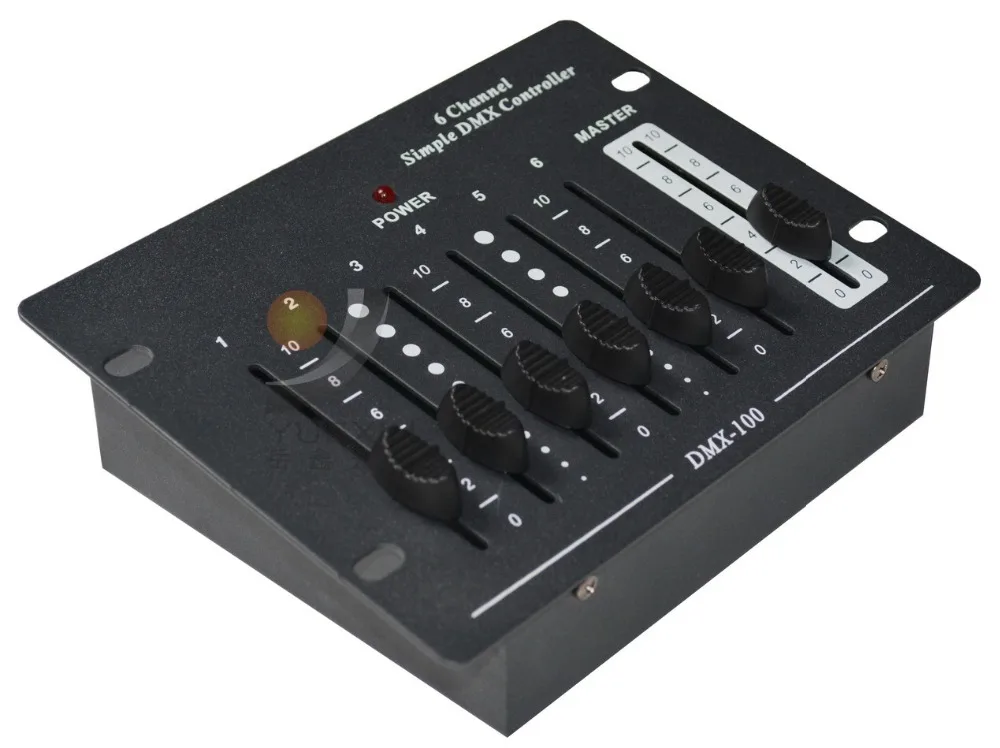 

6 Channel Simple DMX Controller DJ Console Equipment For Stage Wedding And Event Lighting