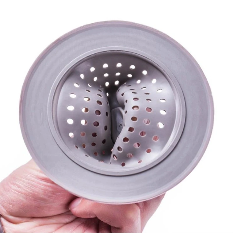 Round Floor Drain Cover Plug water filter Hair Catcher Strainer cork for kitchen silicone sink Bathroom Anti-blocking Practical kitchen sink filter drain filter floor drain filter shower drain cover drain stopper basin drain stopper bathroom sink plug silicone drain stopper shower drain washbasin drain plug