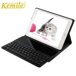 Kemile для iPad Pro 9,7 Чехол Ультра тонкое стекло Bluetooth 3,0 клавиатура чехол для iPad Pro 9,7 Чехол W Съемная клавиатура