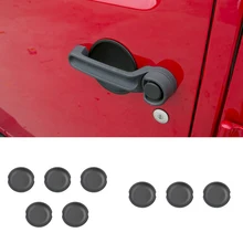 MOPAI ABS Matt Black Car Porta Esterna Ciotola Maniglia Decorazione Della Cornice di Copertura Adesivi per Jeep Wrangler 2008 Up Car Styling