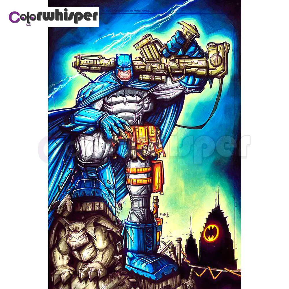 

Diamond Painting Full Square/Round Daimond Painting"Cartoon Animation Batman"Mosaic Rhinestone Embroidery Children Gift 022DP