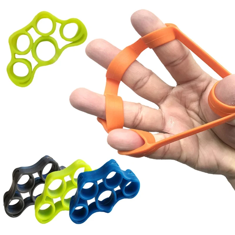 

New Portable Fitness Hand Finger Trainer Pull Ring Band Tension Tool Strength Exerciser Training Finger Rehabilitation Trainer
