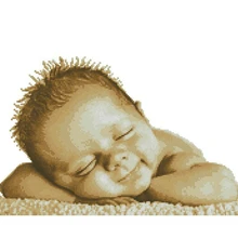 Высокое качество, популярный Набор для вышивания крестиком, для мам, Счастливого сна, ребенка, драгоценный момент, 14CT