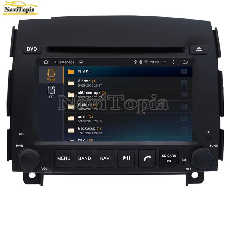 Excellent NAVITOPIA 4G RAM 64G ROM PX6 Six Core Android 9.0 Car DVD Player GPS Navigation for Hyundai Sonata NF Yu Xiang 2006 2007 2008- 4