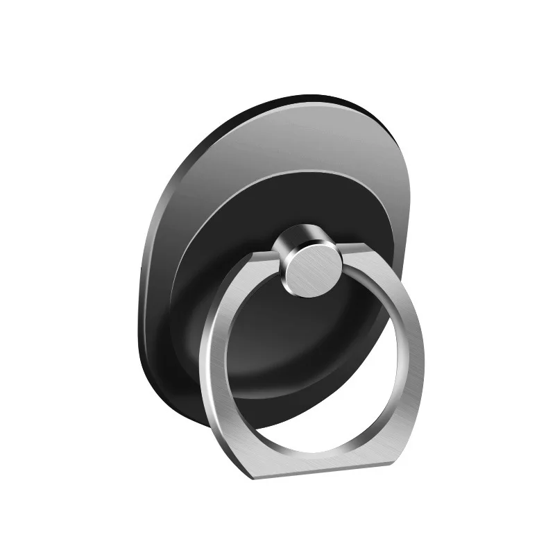 360 градусов палец кольцо держатель смартфона гнездо мобильного телефона Регулируемый держатель для iPhone samsung Автомобильный держатель Стенд ZSMZZY - Цвет: black ellipse