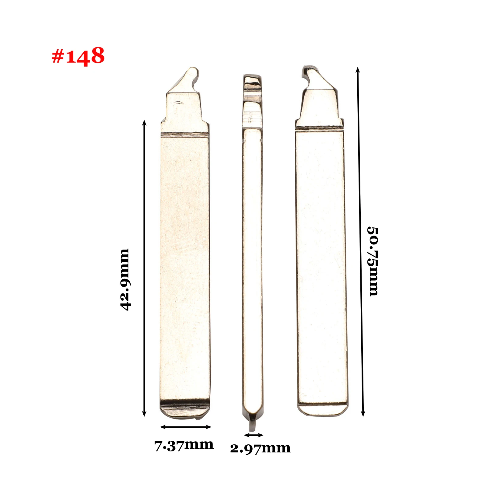 Jingyuqin 1p#02#05#21#113#114#123#124#148#149 ключ автомобиля Ucut лезвие для TOYOTA CAMRY RAV4 Corolla PRADO YARIS Прямая поставка - Цвет: NO.148