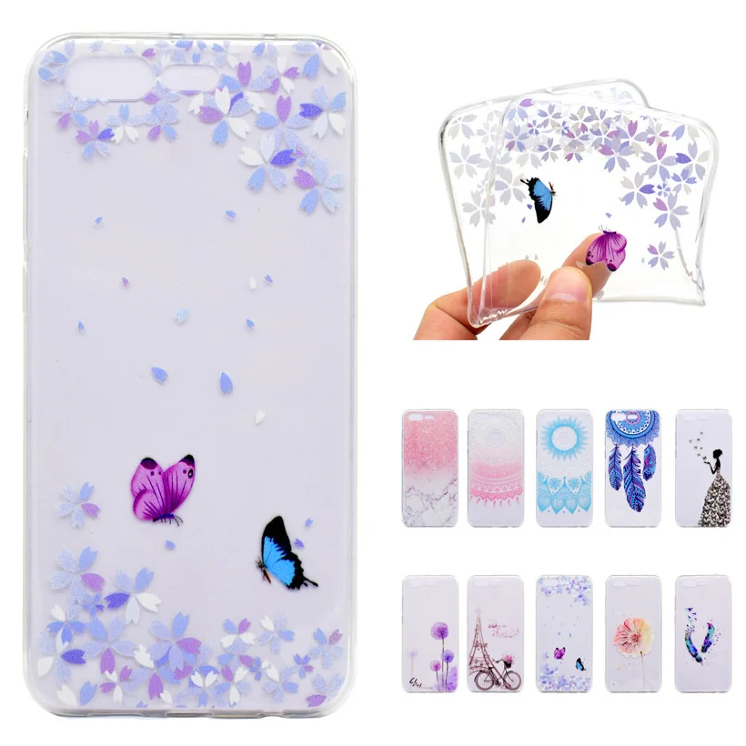 Cartoon Butterfly Girl Flower TPU Mobile Phone Cases for Asus Zenfone 4 Pro ZS551KL Zenfone4 5.5 inch Cover Bag Skin Shell |