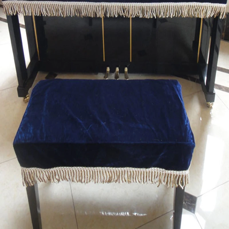 

Double piano stool Promotion New 122cm 11-50 Pianos Grand Piano Pale Yellow Stool Cover Cotton Cloth Piano Double Bench