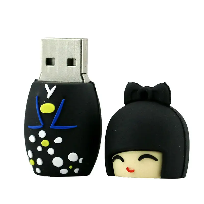 U диск японские куклы кимоно девушка Usb флэш-накопитель 4 ГБ 8 ГБ 16 ГБ 32 ГБ 64 ГБ куклы флэш Usb карта памяти, Флеш накопитель Подарочный диск