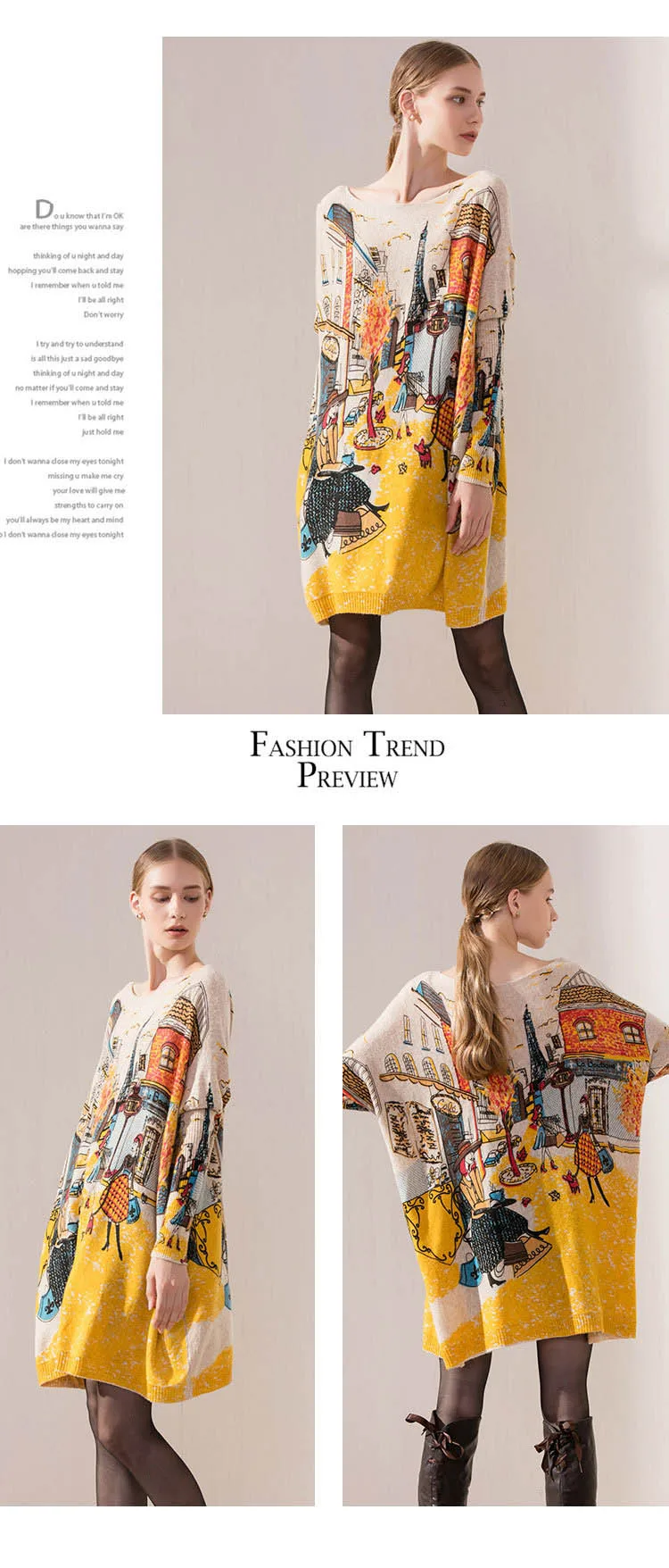 Autumn and winter models long-sleeved bat sleeves ladies single-piece pullover autumn and winter models women's sweaters (4)