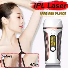 Золото 5 уровней 999999 Вспышка 3 в 1 IPL женский лазер для удаления волос Эпилятор постоянный домашний электрический безболезненное удаление волос устройство