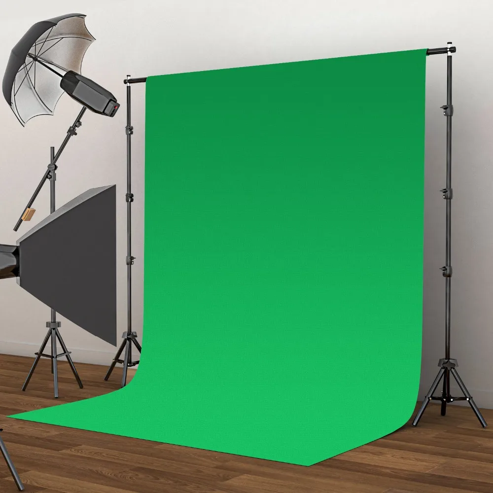 Фон для фотостудии Chroma key 2 х 6 метров нетканый черный зеленый белый фон