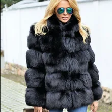 Зимнее теплое пальто пикантные Для женщин модная обувь для ночного клуба; Модные знаменитости вечерние верхняя одежда с искусственным мехом для маленьких девочек Для женщин пальто