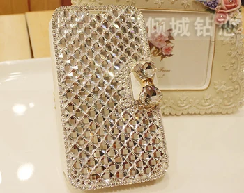 

2018 New Super Luxury Bling Diamond Rhinestone Fundas For Samsung Galaxy S7 Edge S8 S9 Plus Note 3 4 5 8 Lady Flip Leather Case