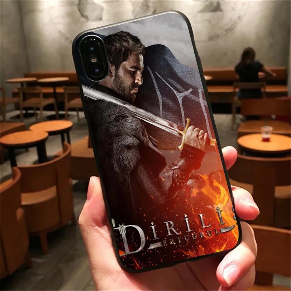 ТВ Dirilis Ertugrul Черный силиконовый чехол-накладка из мягкого ТПУ чехлы Чехол для iphone 8 7 6 6s plus X Xr Xs Xmax 5 защитный корпус - Цвет: 6286
